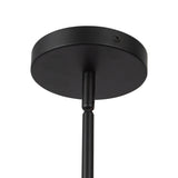 Matte Black/White Linen Sloan Linear Pendant by Alora Lighting Canopy Details