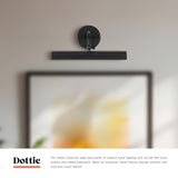 Matte Black 14inch Dottie Wall/Picture Light by Alora Lighting
