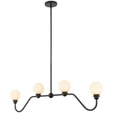 Matte Black Beckett Linear Pendant by Alora Lighting