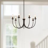 Matte Black Ember Chandelier by Alora Lighting