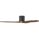 Matte Black Housing with Dark Walnut Blades Maverick Smart 52inch Hugger Ceiling Fan by Visual Comfort Fans