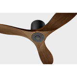 Matte Black Housing with Dark Walnut Blades Maverick smart 44" Hugger Ceiling Fan by Visual Comfort Fans