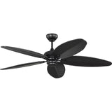 Matte Black Housing with Matte Black Blades Cruise Outdoor 60inch Ceiling Fan by Visual Comfort Fans