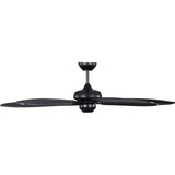 Matte Black Housing with Matte Black Blades Cruise Outdoor 60inch Ceiling Fan by Visual Comfort Fans