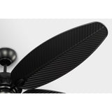 Matte Black Housing with Matte Black Blades Cruise Outdoor 60inch Ceiling Fan by Visual Comfort Fans Details