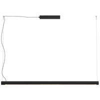 Matt Black Small Turner Linear Pendant by Seed Design