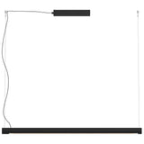 Matt Black Medium Turner Linear Pendant by Seed Design