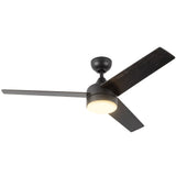 Matte Black Nash Ceiling Fan by Kuzco Lighting