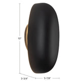 Matte Black Perle Wall Sconce by Kuzco Lighting Dimensions