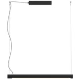 Matt Black Large Turner Linear Pendant by Seed Design