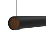 Matt Black Turner Linear Pendant by Seed Design Details