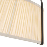 Matte Black/White Linen Scout Semi-Flush Mount by Alora Lighting Details