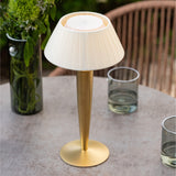 Matte Gold Flaminia Portable Table Lamp by Zafferano