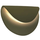 Matte Green Ceramic Petal ADA LED Wall Sconce by Justice Design