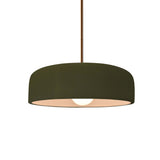 Matte Green Rigid Stem Kit Ceramic Small Spire Pendant by Justice Design