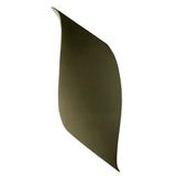 Matte Green Wave Ceramic LED ADA Wall Sconce by Justice Design