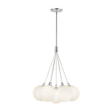 Opal Glass 17inch Bolla Chandelier by Kuzco Lighting