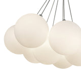Opal Glass 17inch Bolla Chandelier by Kuzco Lighting Bulb Details