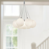 Opal Glass 17inch Bolla Chandelier by Kuzco Lighting