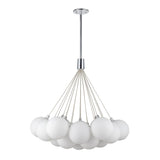 Opal Glass 28inch Bolla Chandelier by Kuzco Lighting