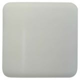 Matte White Ceramic Small Square Backlit ADA Color Selectable Wall Sconce by Justice Design