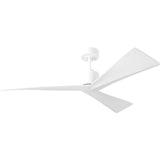 Matte White Housing with Matte White Blades Adler 52inch Ceiling Fan by Visual Comfort Fans