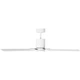 Matte White Housing with Matte White Blades Cleancut Smart 54inch LED Ceiling Fan by Visual Comfort Fans