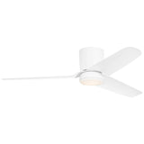 Matte White Housing with Matte White Blades Colgin 56inch Hugger LED Ceiling Fan by Visual Comfort Fans