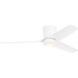 Matte White Housing with Matte White Blades Colgin 56inch Hugger LED Ceiling Fan by Visual Comfort Fans