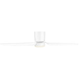 Matte White Housing with Matte White Blades Colgin 56inch Hugger LED Ceiling Fan by Visual Comfort Fans