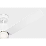 Matte White Housing with Matte White Blades Peel Smart 52" LED Ceiling Fan by Visual Comfort Fans