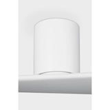 Matte White Housing with Matte White Blades Plank Smart 52" Hugger Ceiling Fan by Visual Comfort Fans