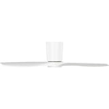 Matte White Housing with Matte White Blades Seyra Smart 44" Hugger LED Ceiling Fan by Visual Comfort Fans