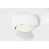 Matte White Housing with Matte White Blades Topan Smart 52inch LED Ceiling Fan by Visual Comfort Fans