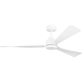 Matte White Housing with Matte White Blades Trillium Smart 60" LED Ceiling Fan by Visual Comfort Fans