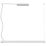 Matt Pure White Medium Turner Linear Pendant by Seed Design