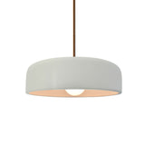 Matte White Rigid Stem Kit Ceramic Small Spire Pendant by Justice Design