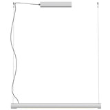Matt Pure White Large Turner Linear Pendant by Seed Design