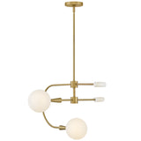 Maude Pendant Light Lacquered Brass By Lark Living - Side View3