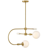 Maude Pendant Light Lacquered Brass By Lark Living - Side View4