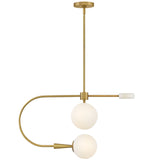 Maude Pendant Light Lacquered Brass By Lark Living - Side View5