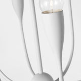 Maya 8 Light Chandelier Matte White By Generation Lighting - Detailed View1