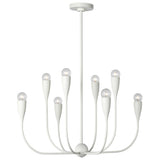Maya 8 Light Chandelier Matte White By Generation Lighting