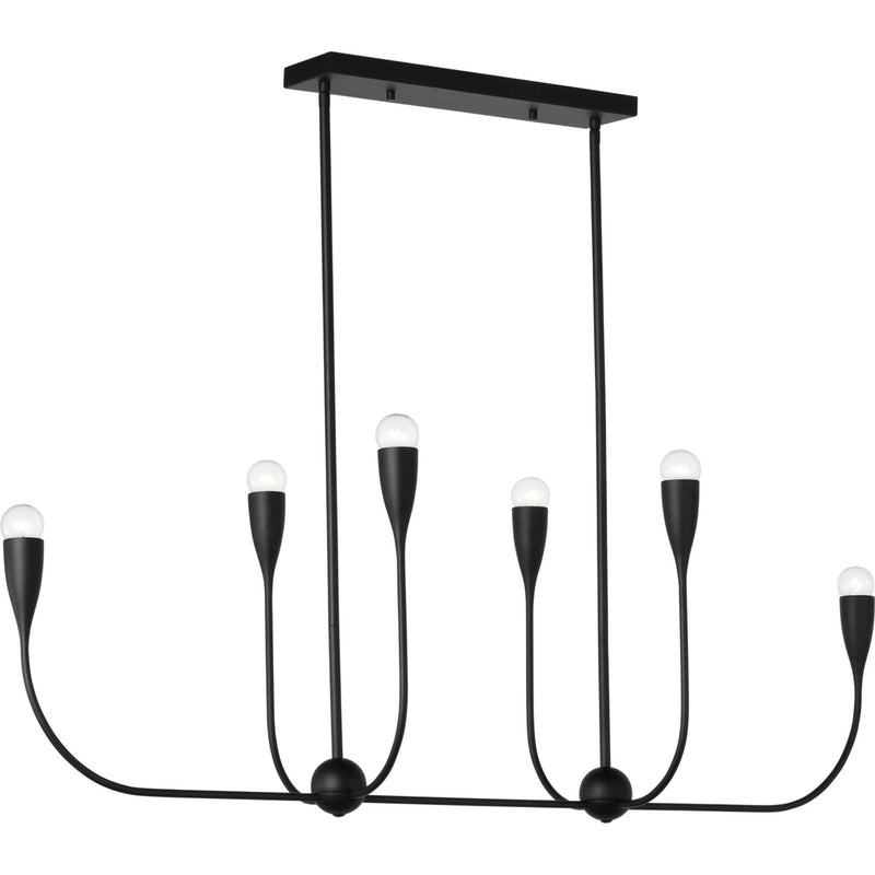 Maya Linear Chandelier — Midnight Black