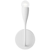 Maya Small Sconce Matte White By Generation Lighting - Front View