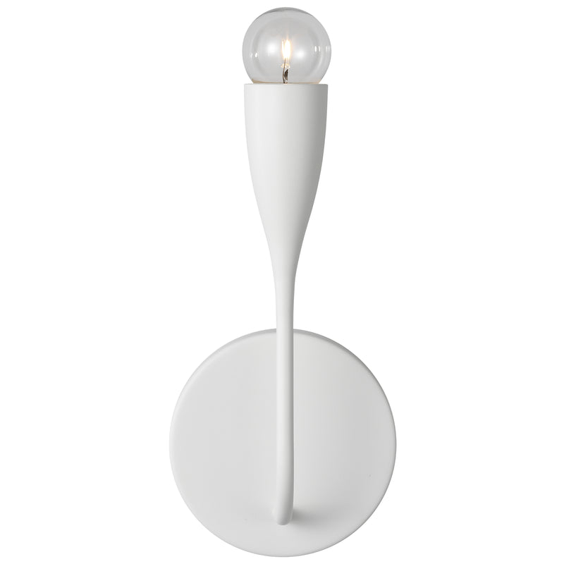 Maya Small Sconce Matte White By Generation Lighting