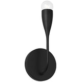 Maya Small Sconce Midnight Black By Generation Lighting - Side View1