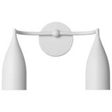 Maya Vanity Lights 2 Lights Matte White By Generation Lighting - Front View2