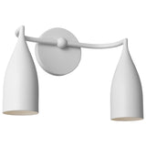 Maya Vanity Lights 2 Lights Matte White By Generation Lighting - Side View1