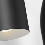 Maya Vanity Lights 2 Lights Midnight Black By Generation Lighting - Detailed View1